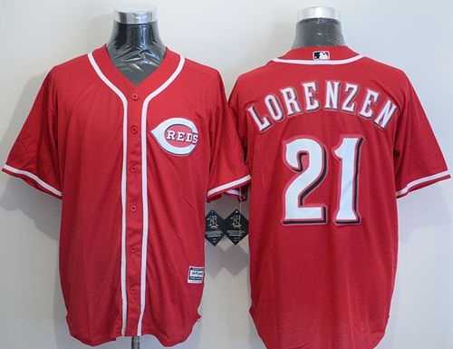 Cincinnati Reds #21 Michael Lorenzen Red New Cool Base Stitched Baseball Jersey,We sell and wholesale Cincinnati Reds #21 Michael Lorenzen Red New Cool Base Stitched Baseball Jersey on line form chian!